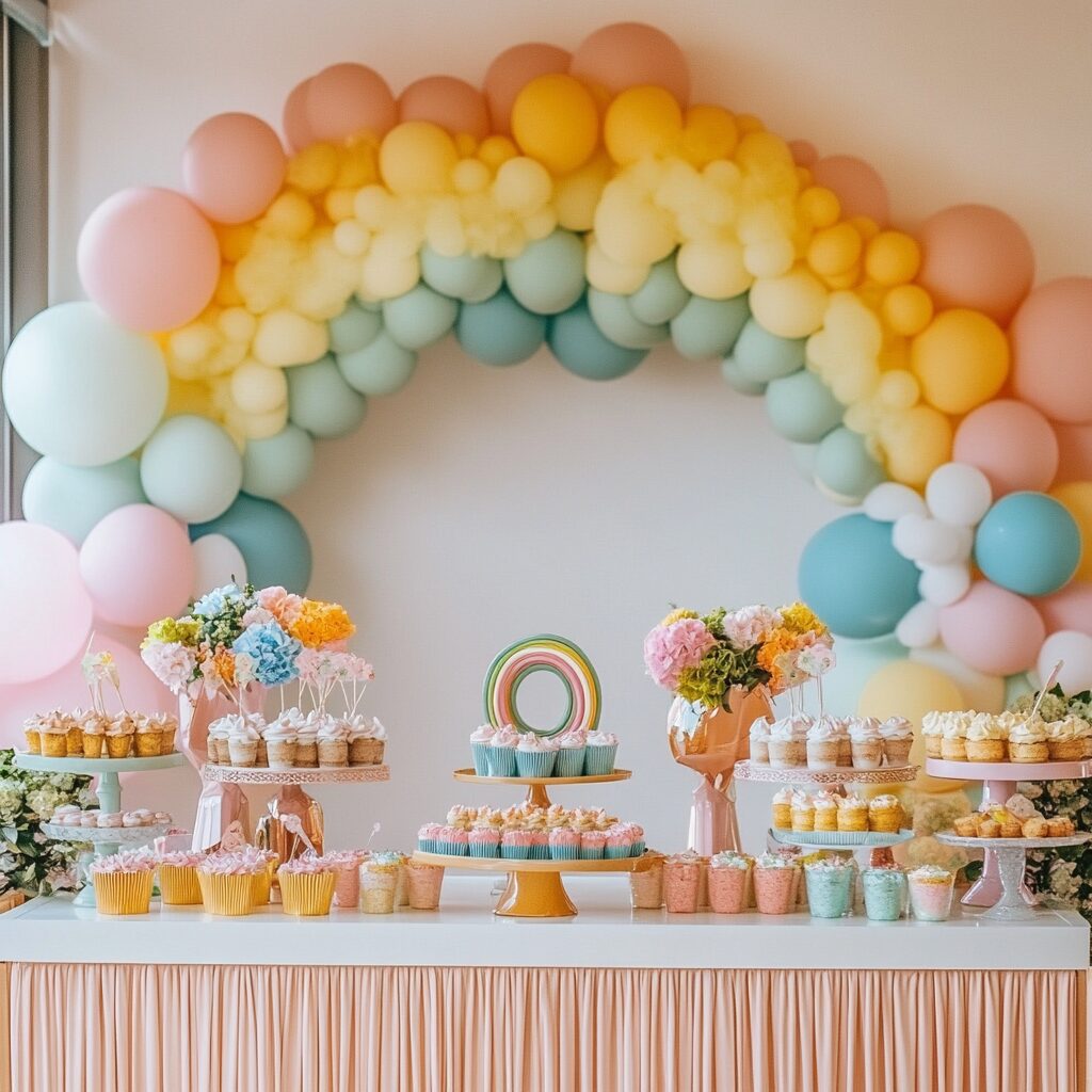 rainbow baby shower