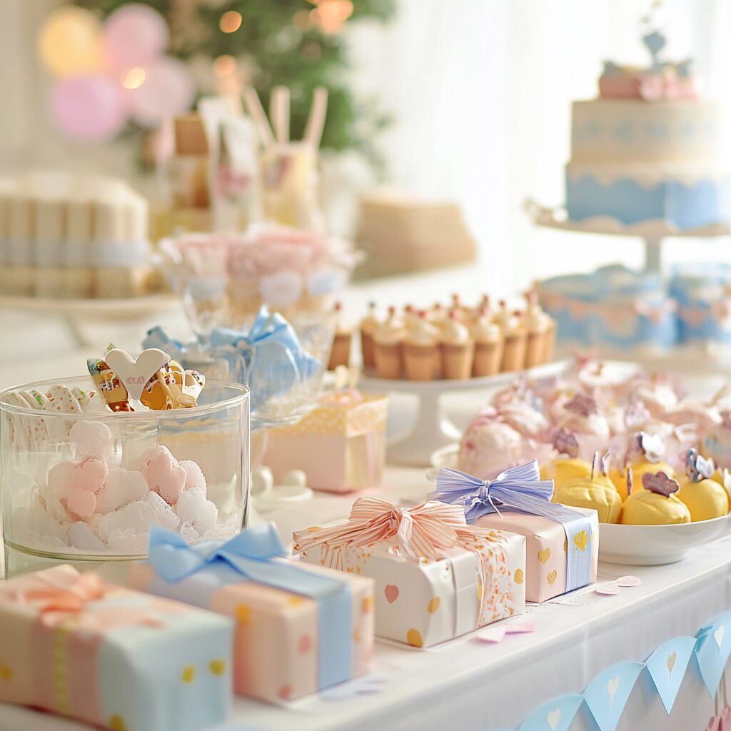 deco table baby shower