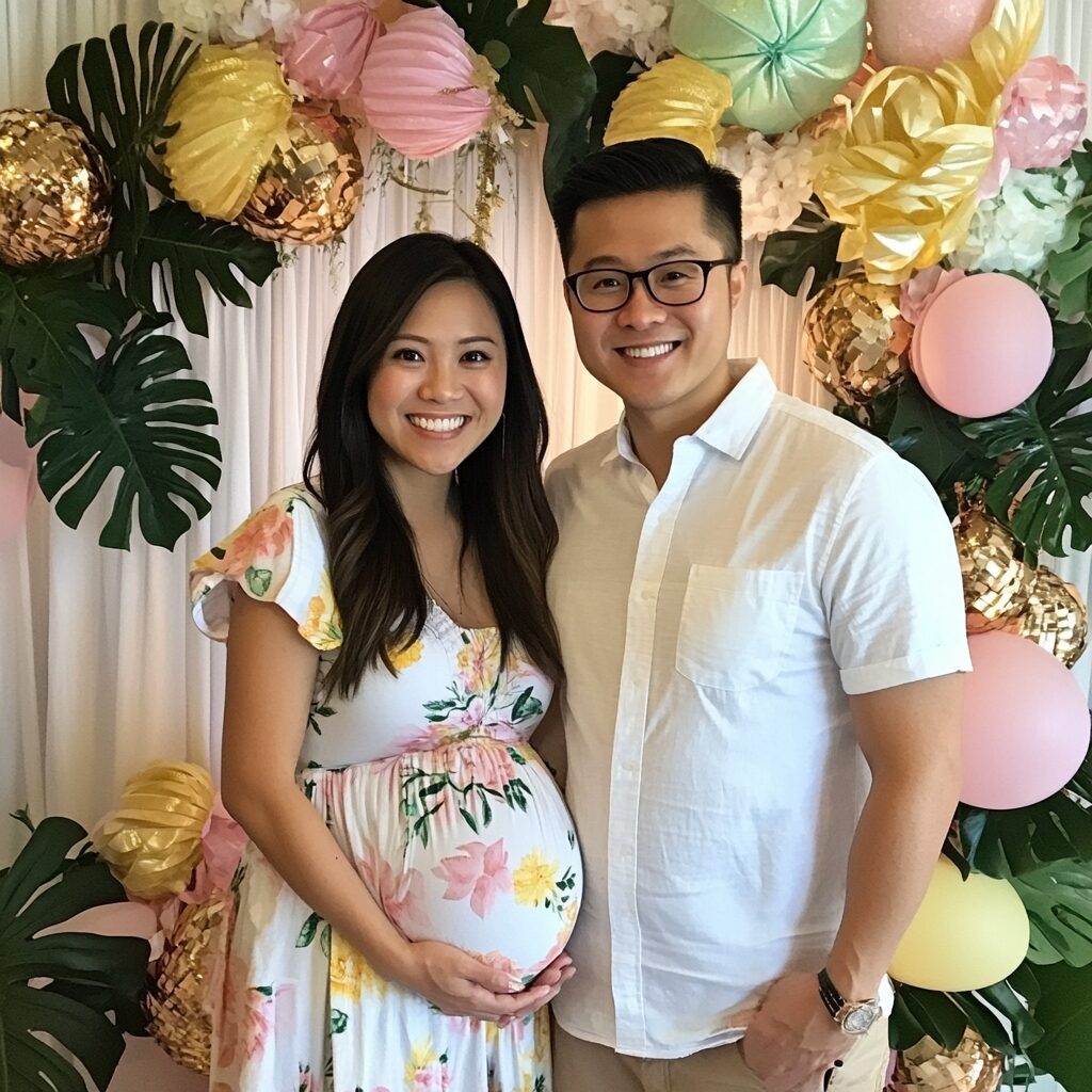 couple baby shower fete