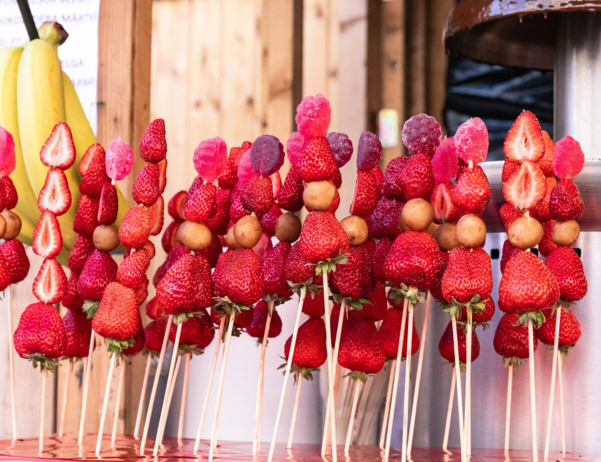 zoete kebabs