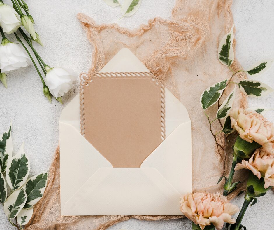 invitations beiges