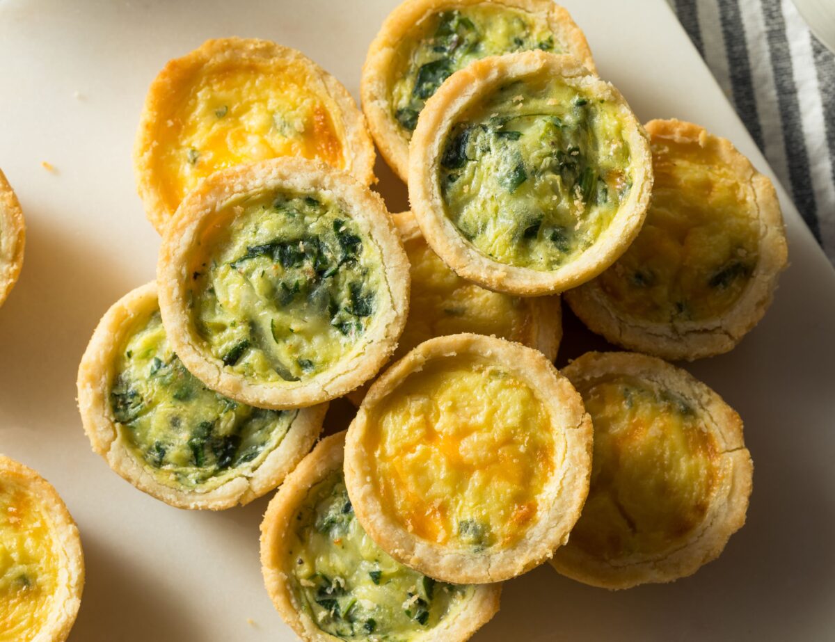 mini dirty quiches